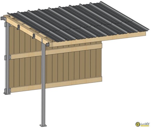 EXTENSION  ABRI DE PRAIRIE 3M X 3M Petits mat&eacute;riels et accessoires