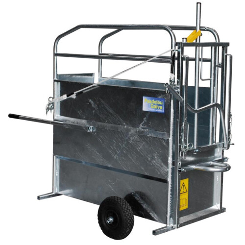 Cage galvanis&eacute;e roulante &agrave; veaux Petits mat&eacute;riels et accessoires