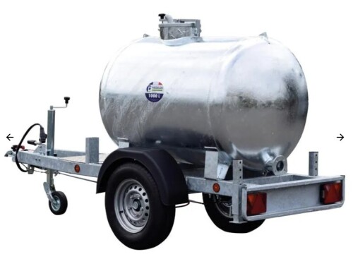Remorque citerne 1000 L Routi&egrave;re 90km/h Petits mat&eacute;riels et accessoires